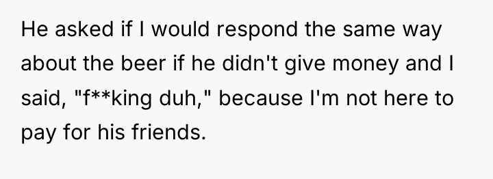 He asked if I would respond the same way about...