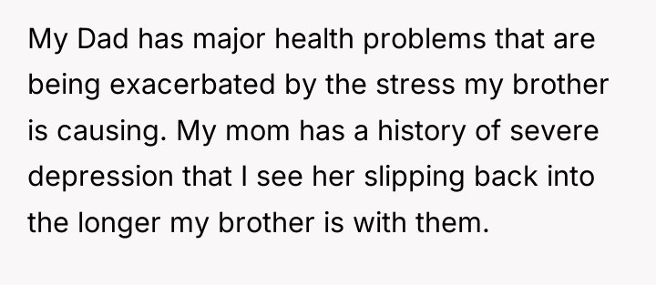My Dad has major health problems that are being exacerbated...