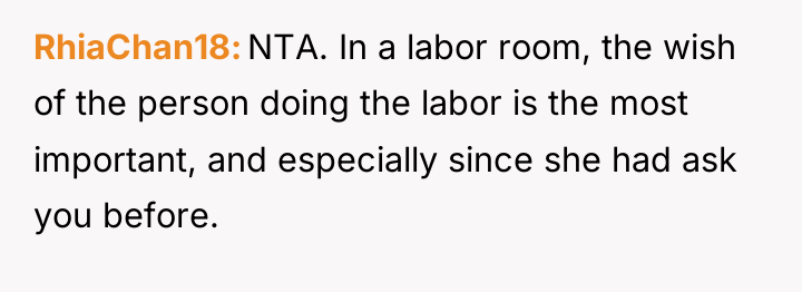 RhiaChan18 NTA. In a labor room, the wish of the...