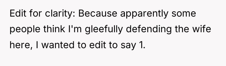Edit for clarity: Because apparently some people think I'm gleefully...