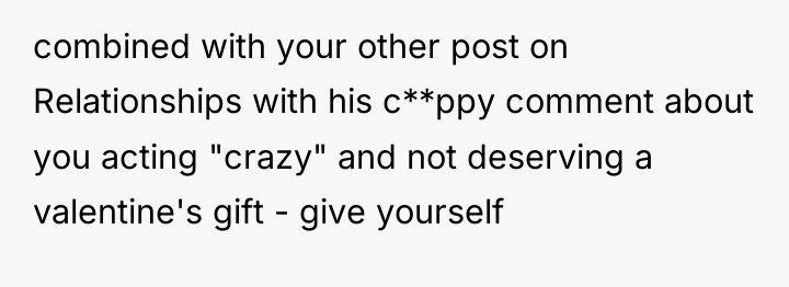 combined with your other post on Relationships with his c**ppy...