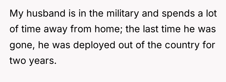 My husband is in the military and spends a lot...