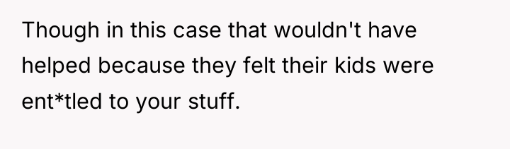 Though in this case that wouldn't have helped because they...