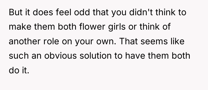 But it does feel odd that you didn't think to...
