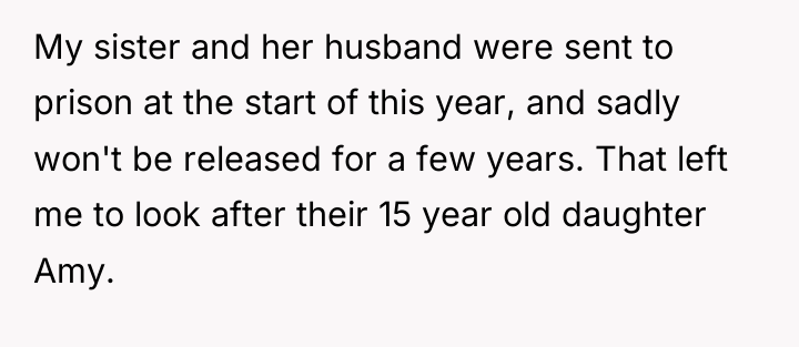 My sister and her husband were sent to prison at...