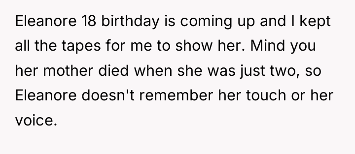 Eleanore 18 birthday is coming up and I kept all...