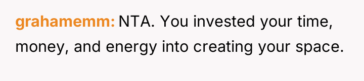 grahamemm NTA. You invested your time, money, and energy into...