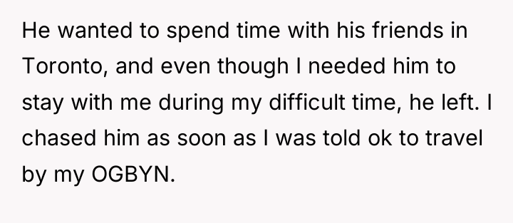 He wanted to spend time with his friends in Toronto,...