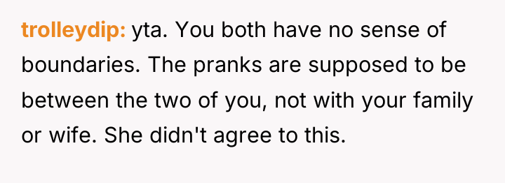 trolleydip yta. You both have no sense of boundaries. The...
