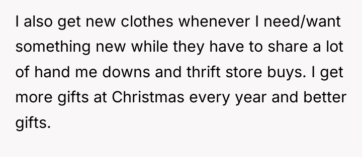 I also get new clothes whenever I need/want something new...