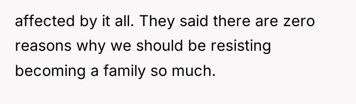 affected by it all. They said there are zero reasons...