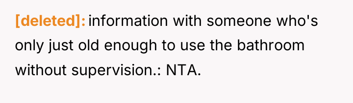 [deleted] information with someone who's only just old enough to...