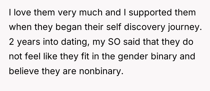 I love them very much and I supported them when...