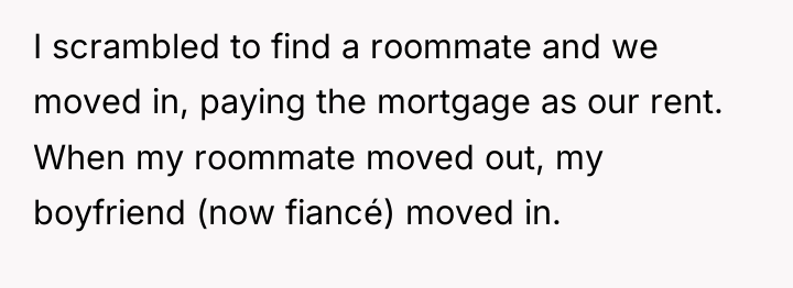 I scrambled to find a roommate and we moved in,...