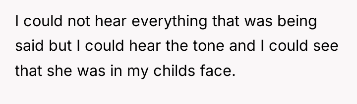 I could not hear everything that was being said but...