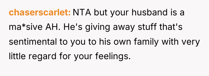 chaserscarlet NTA but your husband is a ma*sive AH. He's...