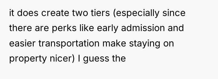 it does create two tiers (especially since there are perks...