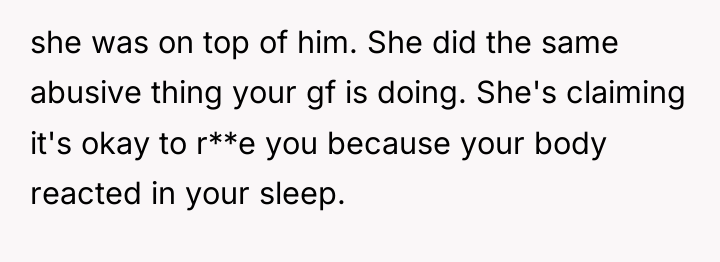 she was on top of him. She did the same...
