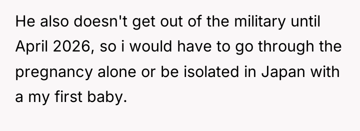 He also doesn't get out of the military until April...