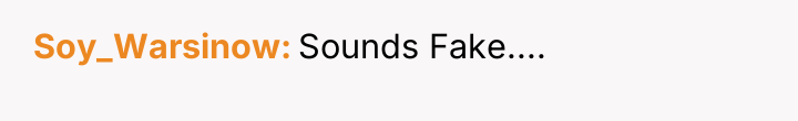 Soy_Warsinow Sounds Fake....