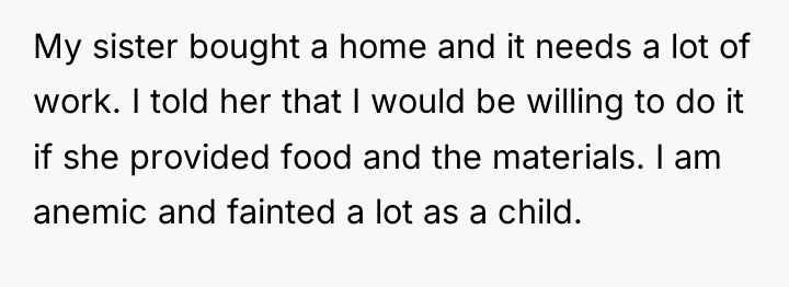 My sister bought a home and it needs a lot...