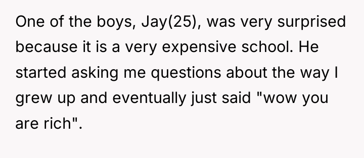 One of the boys, Jay(25), was very surprised because it...