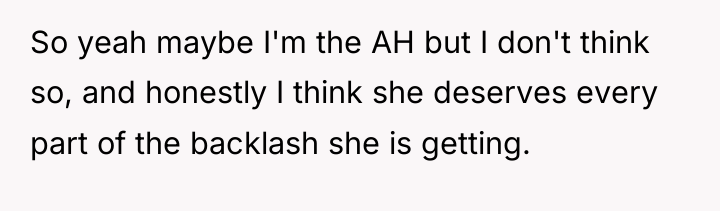 So yeah maybe I'm the AH but I don't think...