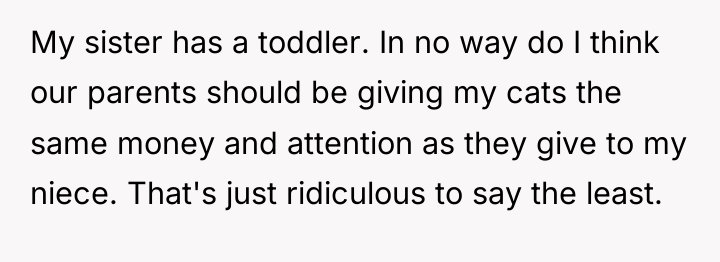 My sister has a toddler. In no way do I...