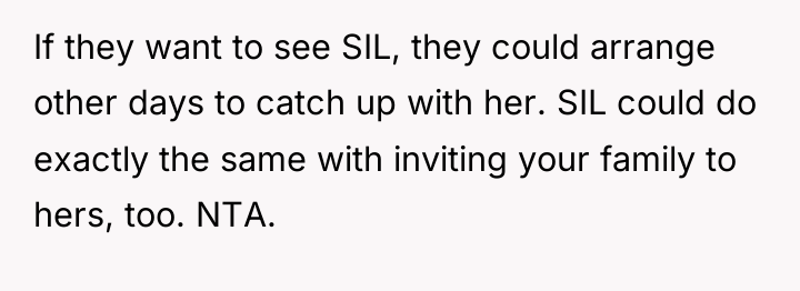 If they want to see SIL, they could arrange other...