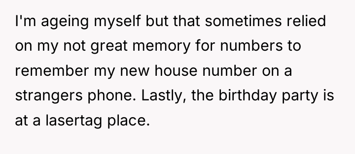 I'm ageing myself but that sometimes relied on my not...