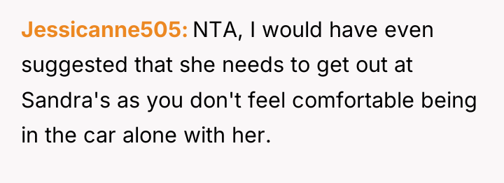Jessicanne505 NTA, I would have even suggested that she needs...