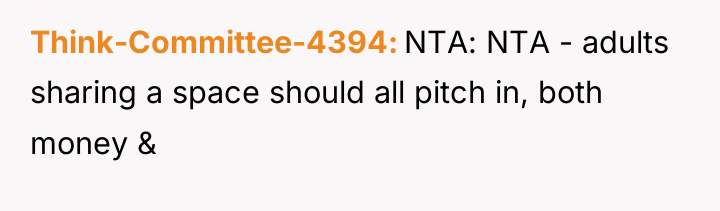 Think-Committee-4394 NTA: NTA - adults sharing a space should all...