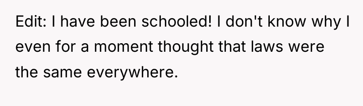 Edit: I have been schooled! I don't know why I...
