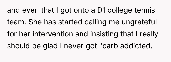 and even that I got onto a D1 college tennis...