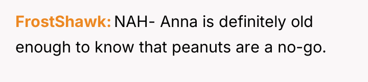 FrostShawk NAH- Anna is definitely old enough to know that...