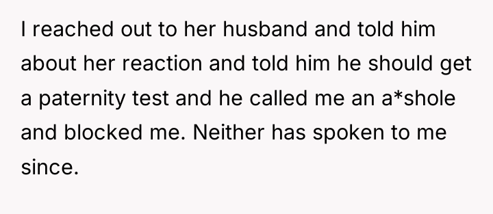 I reached out to her husband and told him about...