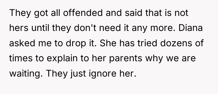 They got all offended and said that is not hers...