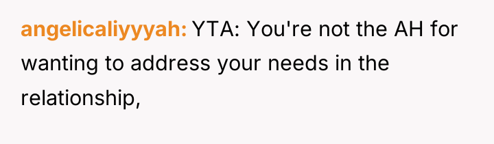 angelicaliyyyah YTA: You're not the AH for wanting to address...