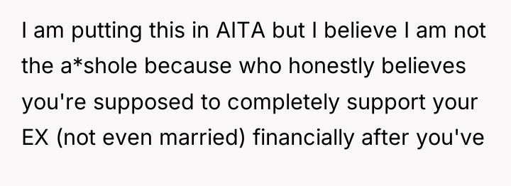 I am putting this in AITA but I believe I...
