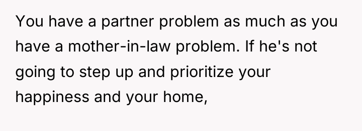 You have a partner problem as much as you have...