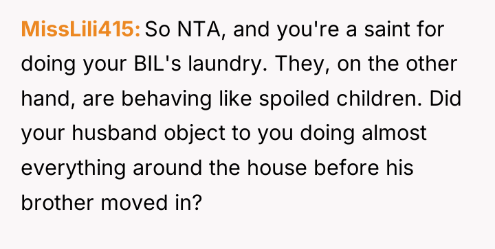 MissLili415 So NTA, and you're a saint for doing your...