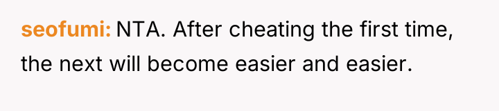 seofumi NTA. After cheating the first time, the next will...