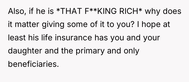 Also, if he is *THAT F**KING RICH* why does it...