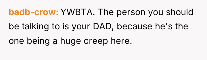 badb-crow YWBTA. The person you should be talking to is...