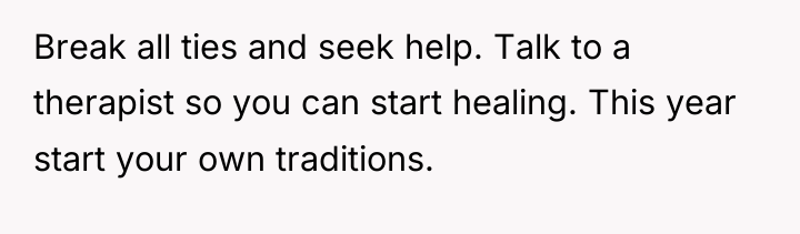 Break all ties and seek help. Talk to a therapist...