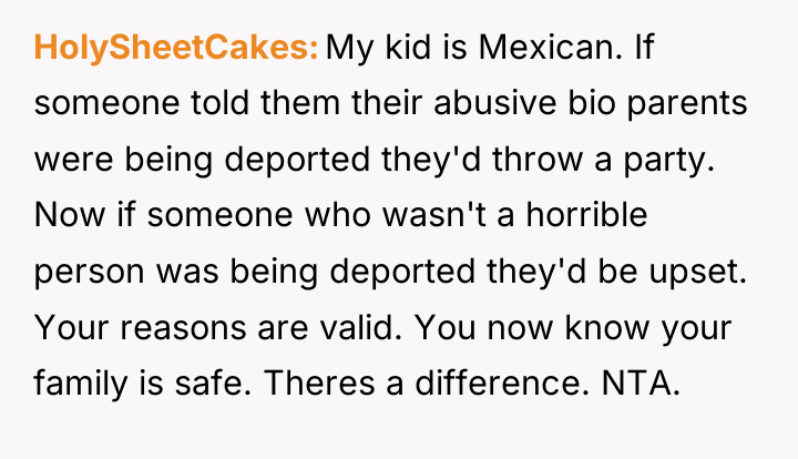 HolySheetCakes My kid is Mexican. If someone told them their...