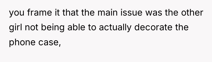 you frame it that the main issue was the other...