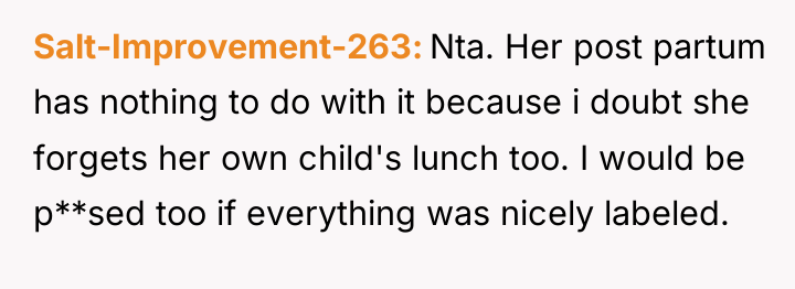 Salt-Improvement-263 Nta. Her post partum has nothing to do with...