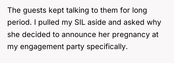 The guests kept talking to them for long period. I...