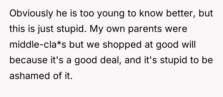 Obviously he is too young to know better, but this...